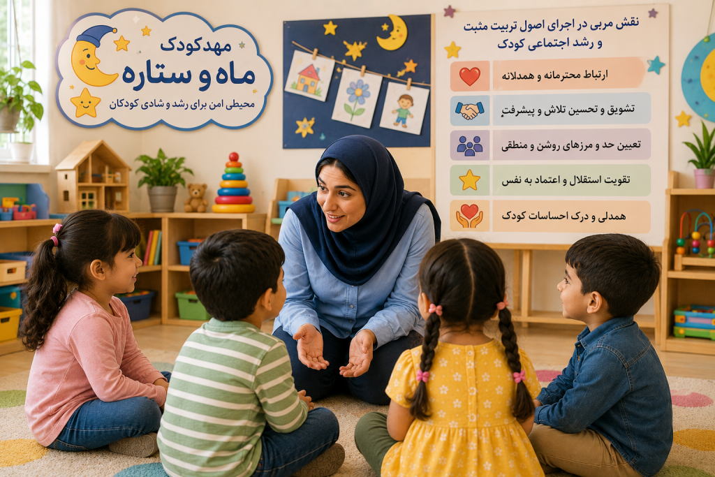 نقش مربی مهدکودک در اجرای اصول تربیت مثبت و رشد اجتماعی کودک