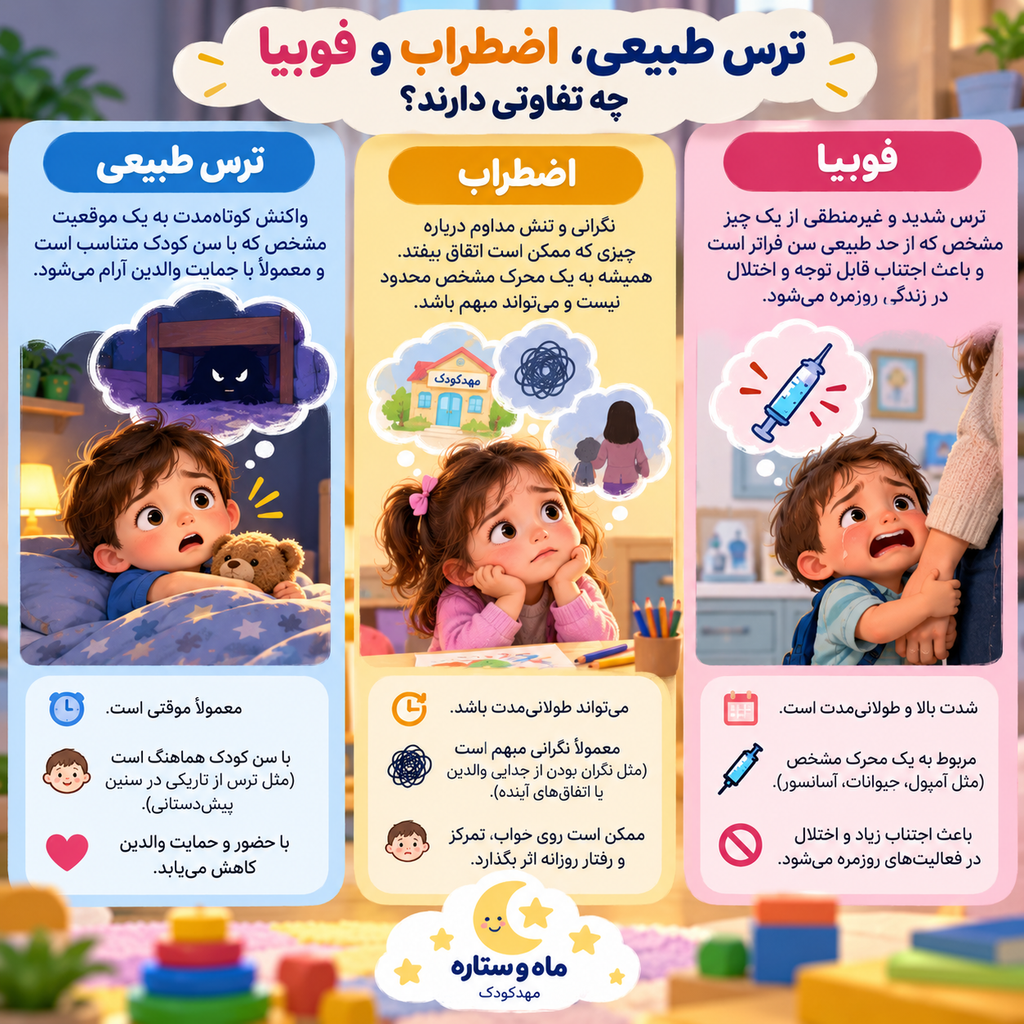 ترس طبیعی، اضطراب و فوبیا چه تفاوتی دارند؟