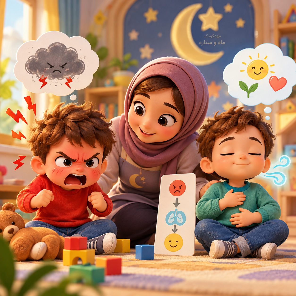 کنترل خشم در کودکان پیش‌دبستانی
